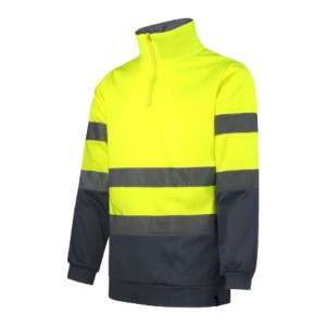 SWEAT M/FECHO ALTA VISIB MARINHO/AMARELO WR.2.851